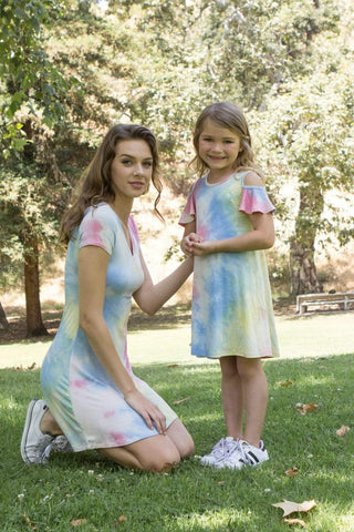 Chic Tie-dye Mom and Me matching Set