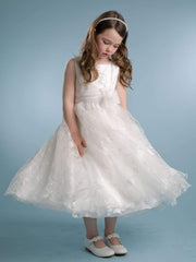 Gorgeous Solid Lace Dress with Sewn Ribbon
