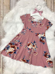 Soft pullover floral dress
