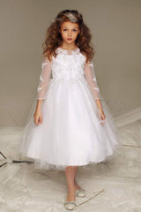Beautiful tulle dress with embroidered top