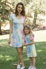 Chic Tie-dye Mom and Me matching Set