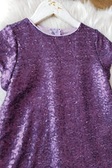 Glamorous Sequin Shift Dress Lilac