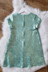 Glamorous Sequin Shift Dress Mint