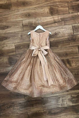 Glitter & Rhinestone Dress Dusty Rose