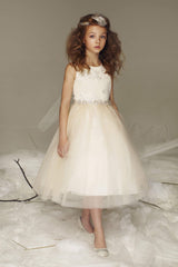 Gorgeous Silk Top Dress With Full Tulle Skirt