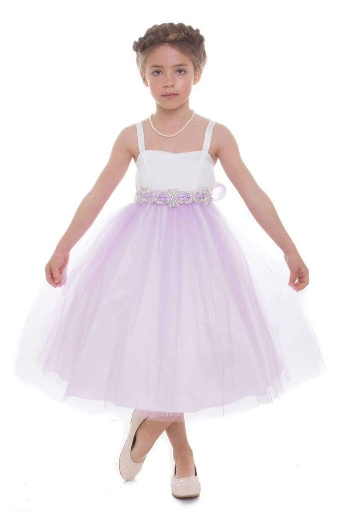 Sparkly Tulle Skirt Dress with Rhinestone belt